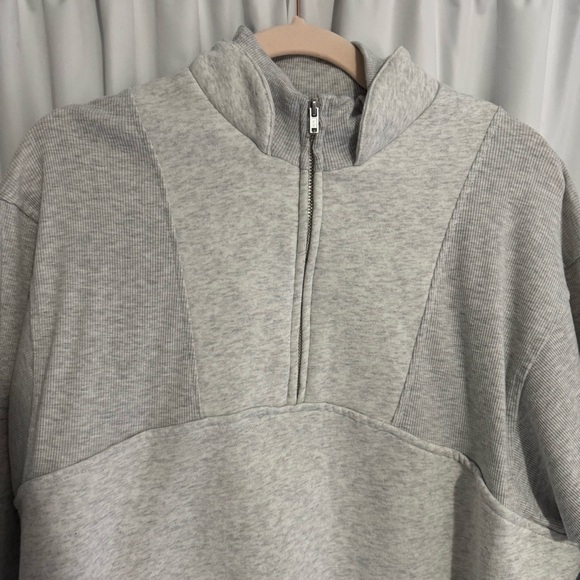 Blencot Gray Quarter Zip Sweatshirt Small - Picture 4 of 8